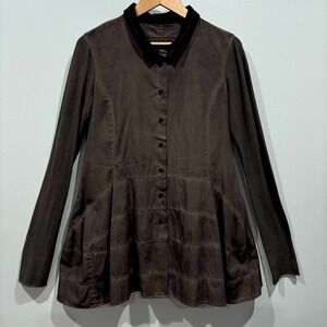 Rundholz Patana Plantations Lagenlook Jacket‎ Tunic Button Top
